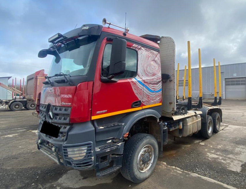 Сортиментовоз Mercedes-Benz Arocs 3351A с КМУ САВ 6977СА