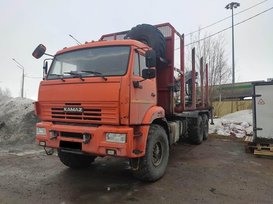 Сортиментовоз КАМАЗ 43118-73094-50 с КМУ Р97М АТК05012 (ГМУ KF100)