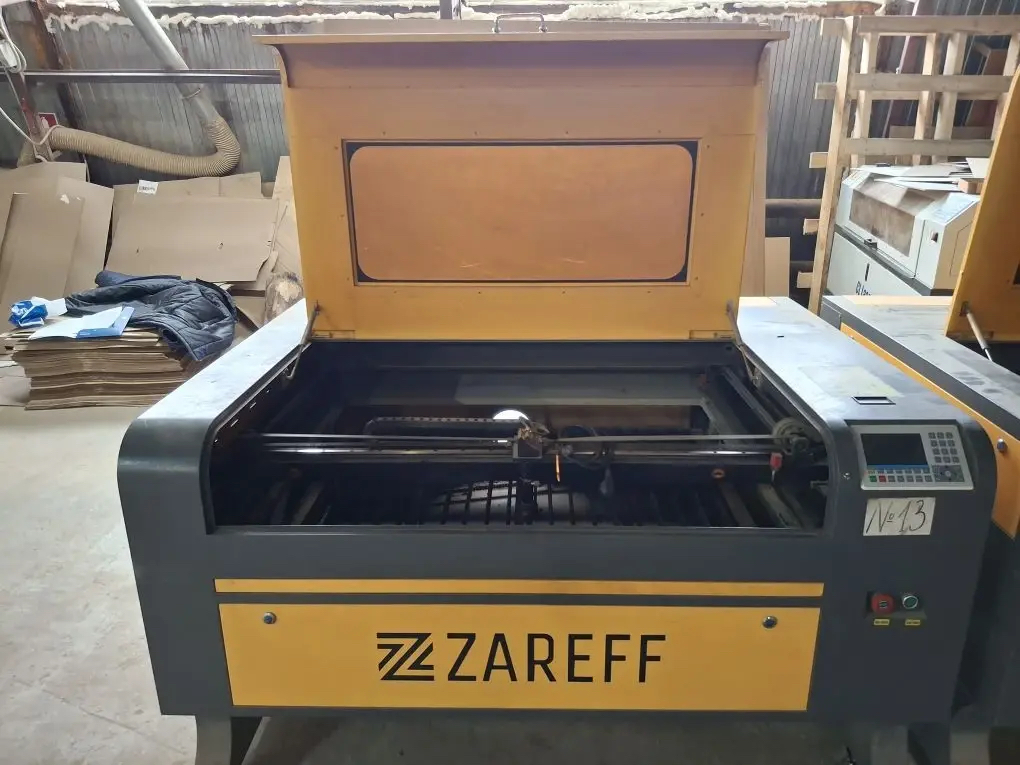 Лазерный станок Zareff Ruida 1000х800 мм 100W (57 двигатель)